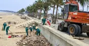 Bãi biển Hải Tiến được dọn sạch 'bãi chông' sau phản ánh của báo chí