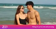 Bùi Tiến Dũng và vợ Tây khoe dáng cực phẩm trên bãi biển