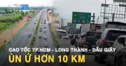 Cao tốc TP.HCM - Long Thành - Dầu Giây ùn tắc hơn 10 km chiều cuối nghỉ lễ