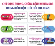 Chủ động phòng chống bệnh Whitmore trong thời tiết cực đoan