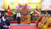 Chủ tịch Quốc hội thăm, chúc mừng Phó Pháp chủ Giáo hội Phật giáo Việt Nam