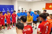 Chủ tịch Trần Quốc Tuấn động viên U17 Việt Nam hướng tới trận quyết định gặp UAE