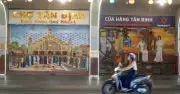 Chợ Tân Định khoác áo mới với tranh bích họa đầy màu sắc