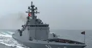 Chùm ảnh ông Kim Jong-un và con gái trên chiến hạm 5.000 tấn của Triều Tiên