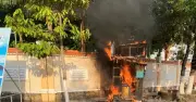 Cháy trụ ATM trên đường Ngô Quyền ở Cà Mau, thiêu rụi hoàn toàn