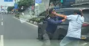 Clip hai tài xế đánh nhau giữa đường Phạm Văn Đồng, công an vào cuộc