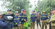 Công an xã cùng gần 300 người tìm thấy ông Tá sau nhiều ngày mất tích