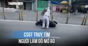 CSGT truy tìm người làm đổ mỡ bò khiến nhiều xe máy trượt ngã ở TPHCM
