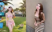 Diện bikini nóng bỏng chào hè, 'cá sấu chúa' Quỳnh Nga gây sốt mạng xã hội