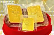 Giá vàng trong nước tăng 2,5 triệu đồng mỗi lượng theo giá thế giới