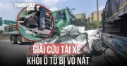 Hà Nội: Tai nạn liên hoàn 10 ô tô trên đường Vành đai 3 trên cao