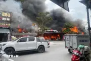 Hải Phòng: Cháy lớn tại phường An Phong, 5 cửa hàng bị thiêu rụi