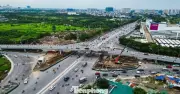 Đại công trường hầm chui Cổ Linh sau 7 tháng thi công: Lộ diện nhiều hạng mục quan trọng