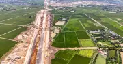 Đại lộ 120m kết nối sân vận động Hùng Vương 135.000 chỗ đang hình thành