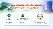 Infographic: Quan hệ đối tác chiến lược toàn diện Việt Nam - Singapore