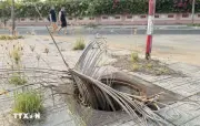Đắk Lắk khắc phục tình trạng mất nắp hố ga sau phản ánh của TTXVN