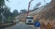 Khẩn trương khắc phục sạt lở khu vực cầu treo đèo D'ran