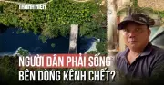 Kênh chìm Sơn Tịnh 'đổi màu' vì nước thải công nghiệp, người dân khốn khổ