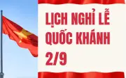 Lịch nghỉ lễ Quốc khánh 2/9/2026 kéo dài 5 ngày, người lao động có dịp nghỉ dài