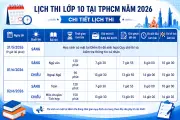Lịch thi lớp 10 TPHCM 2026: Chi tiết giờ thi, mốc quan trọng cần biết