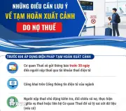 Lưu ý quan trọng về tạm hoãn xuất cảnh do nợ thuế