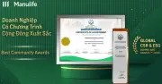Manulife Việt Nam nhận giải thưởng quốc tế về phát triển bền vững năm 2025