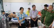 Nam thanh niên lái xe ngược chiều tông gãy chân Đại úy Công an ở Hà Nội