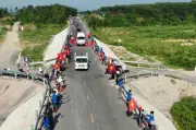 Đường cơ đại gần 5km đón hai cột liệt sỹ trở về sau hơn nửa thế kỷ