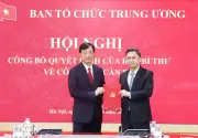 Đồng chí Hà Minh Hải giữ chức Phó Trưởng ban Tổ chức Trung ương