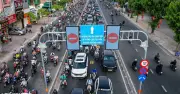 Đường Cộng Hòa thông thoáng hơn nhờ làn đảo chiều chính thức vận hành