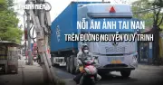 Đường Nguyễn Duy Trinh rộng 7m gánh container, dân sống trong lo sợ tai nạn
