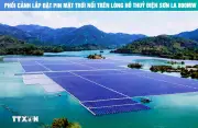 Đồng Thọ: Dự án điện mặt trời nổi trên lòng hồ thủy điện Sơn La
