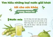 Những loại nước giải khát tốt cho sức khỏe trong mùa hè