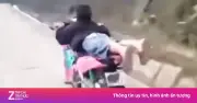 Nằm sấp lái môtô quay clip, nam thanh niên Lào Cai bị tịch thu xe