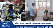 Nắng gắt trở lại sau mưa, người lao động TP.HCM vất vả