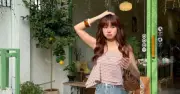 Áo hai dây ca rô: Biến tấu mới mẻ cho mùa hè thêm phong cách