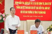 Đoàn kiểm tra số 31 làm việc với Ban Thường vụ Tỉnh ủy Quảng Ngãi