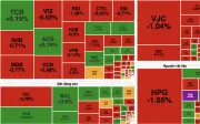 Áp lực chốt lời gia tăng, VN-Index giảm nhẹ phiên 15/5