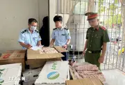 Phát hiện, thu giữ gần 3 tấn lòng lợn sấy khô không đảm bảo an toàn thực phẩm