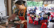 Quán cơm sườn mở cửa lúc 2h30 sáng, khách xếp hàng dài chờ mua