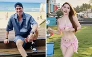 Quỳnh Nga diện áo tắm gợi cảm tuổi U40, Việt Anh có ngay bình luận gây chú ý
