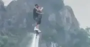 Sự cố flyboard ở Ninh Bình: Vận động viên nguy kịch, du khách may mắn thoát nạn