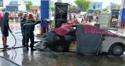 Ô tô bất ngờ bốc cháy tại cây xăng ở Đà Nẵng, hai người không kịp thoát thân tử vong