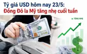 Tỷ giá USD hôm nay 23/5: Đồng đô la Mỹ tăng nhẹ cuối tuần