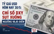 Tỷ giá USD hôm nay 30/5: Chỉ số DXY giảm xuống dưới 98,85 điểm