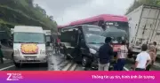 Tai nạn liên hoàn trên cao tốc Nội Bài - Lào Cai, giao thông ùn tắc