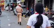 Thí sinh thi lớp 10 nhầm điểm thi, CSGT giải cứu trong 3 phút