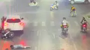 Thanh Hóa: Nhóm thanh thiếu niên mang hung khí gây tai nạn liên hoàn