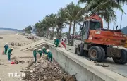 Thanh Hóa tổng lực thu gom rác thải ở bãi biển Hải Tiến sau phản ánh