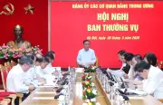 Thường trực Ban Bí thư chủ trì Hội nghị Ban Thường vụ Đảng ủy Cơ quan Đảng TW